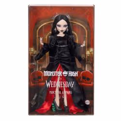 Monster High Monster High-Poupée Morticia Addams-Avec robe de velours noir - Vue supplémentaire 6
