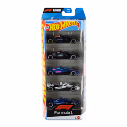 Hot Wheels Hot Wheels-Coffret 5 voitures de course-voitures de F1 en métal moulé - Vue supplémentaire 6