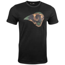 T-shirt - New Era - Los Angeles Rams - Noir / Wood Camo - 100% Coton - Manches Courtes