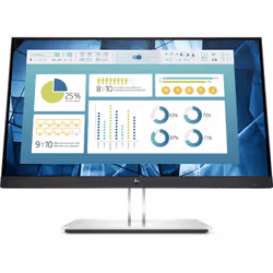 HP E-Series E22 G4 écran plat de PC 21.5" Full HD LCD Noir, Argent