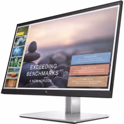 HP E-Series E24t G4 écran plat de PC 23.8" Full HD LCD Écran tactile Noir, Argent