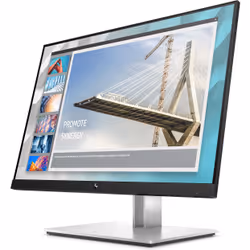 HP E-Series E24i G4, 61 cm (24"), 1920 x 1200 pixels, WUXGA, 5 ms, Noir, Argent