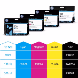HP 728 130-ml Matte Black DesignJet Ink Cartridge cartouche d'encre 1 pièce(s) Original Rendement standard Noir mat
