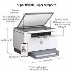 HP LaserJet Imprimante multifonction M234dw , Noir et blanc, Imprimante pour Petit bureau, Impression, copie, numérisation, Numérisation vers e-mail; Numériser vers PDF - Vue supplémentaire 14