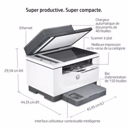 HP LaserJet Imprimante multifonction M234sdn , Noir et blanc, Imprimante pour Petit bureau, Impression, copie, numérisation, Numérisation vers e-mail; Numériser vers PDF - Vue supplémentaire 11