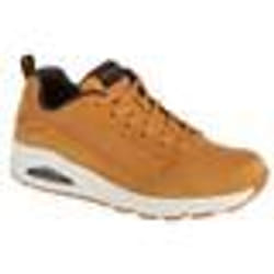 Baskets Uno - Stacre Homme - SKECHERS - Lacets - Synthétique - Marron