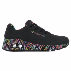 Baskets femme semelle imprimée de coeur uno loving love Skechers