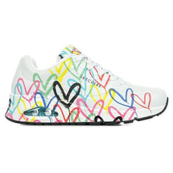 Baskets imprimé femme Skechers Uno Spread The Love
