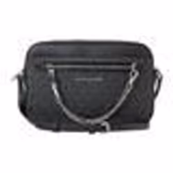Sac bandoulière - Michael Kors - MK Signature - Noir - 24cm x 17cm x 7cm - Bandoulière amovible