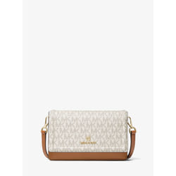 Michael Kors Jet Set Cuir Beige, Marron Femme Pochette
