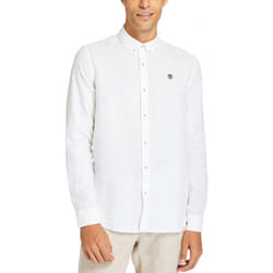 Chemise à manches longues pour Homme - Timberland - Mill River Slim Fit - Blanc
