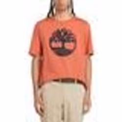 T-shirt homme Timberland - Orange - Col rond - Manches courtes