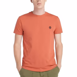 T-shirt Homme Timberland Dunstan River Rouge - 100% coton - Manches courtes - Col arrondi