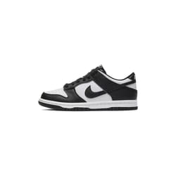 Basket Nike Dunk Low Retro - Blanc / noir - Adulte - Cuir - Lacets - Effet color block