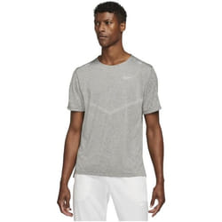 T-Shirt Running - NIKE - Drifit Rise 365 - Homme - Gris - Manches courtes - Respirant