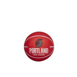 Ballon NBA Dribbler Portland Trail Blazers - WILSON - Taille 3 - Rouge - Pour Adulte - Homme