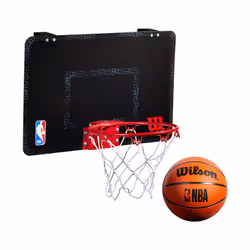 Wilson WTBA3001FRGNBA cercle de panier de basket Noir Acier Intérieur & extérieur