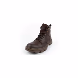 Botte Tendance Homme - CATERPILLAR - Practitioner Mid - Cuir - Lacets - Semelle en caoutchouc