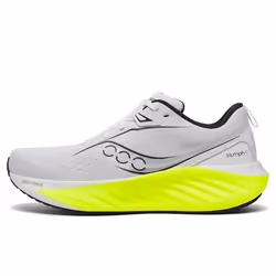Chaussures de course - Saucony - Triumph 22 - Blanc  Citron - Drop 10 mm - Support Neutre