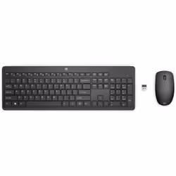 HP Ensemble clavier et souris sans fil 230, Taille réelle (100 %), RF sans fil, Clavier à membrane, Noir, Souris incluse