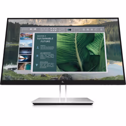 HP Écran E24u G4 FHD USB-C, 60,5 cm (23.8"), 1920 x 1080 pixels, Full HD, LCD, 5 ms, Noir, Argent