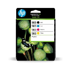 HP 903 Pack de 4 cartouches d'encre Noir/Cyan/Magenta/Jaune authentiques