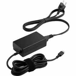 HP Adaptateur secteur USB-C LC 65 W, Ordinateur portable, Intérieure, 65 W, CA vers CC, HP, Noir