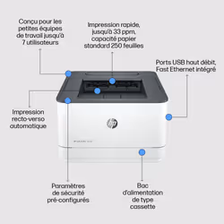 HP LaserJet Pro Imprimante 3002dn, Noir et blanc, Imprimante pour Petites/moyennes entreprises, Imprimer, Sans fil; Imprimer depuis un téléphone ou une tablette; Impression recto-verso - Vue supplémentaire 10