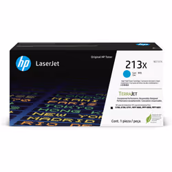 HP 213X Toner LaserJet authentique Grande capacité Cyan, 6000 pages, Cyan, 1 pièce(s)