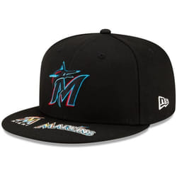 Casquette New Era 59Fifty - Miami Marlins - Visière Graphique - 100% Laine