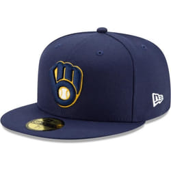 Casquette - New Era - 59Fifty - Milwaukee Brewers - Marine/Blanc - 100% Polyester