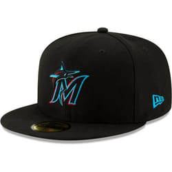 Casquette - New Era - 59Fifty - Miami Marlins - Noir - 100% Polyester - Homme
