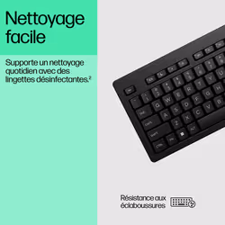HP 125 USB Wired Keyboard clavier Noir - Vue supplémentaire 5