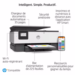 HP OfficeJet Imprimante Tout-en-un HP 8014e, Couleur, Imprimante pour Domicile, Impression, copie, numérisation, HP+; Éligibilité HP Instant Ink; Chargeur automatique de documents; Impression recto-verso - Vue supplémentaire 15