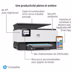 HP OfficeJet Pro Imprimante Tout-en-un HP 9014e, Couleur, Imprimante pour Petit bureau, Impression, copie, scan, fax, HP+; Éligibilité HP Instant Ink; Chargeur automatique de documents; Impression recto-verso - Vue supplémentaire 9