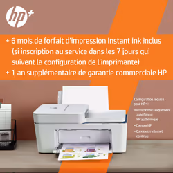 HP DeskJet Imprimante Tout-en-un HP 4130e, Couleur, Imprimante pour Domicile, Impression, copie, numérisation, envoi de télécopie mobile, HP+; Éligibilité HP Instant Ink; Numériser vers PDF - Vue supplémentaire 9