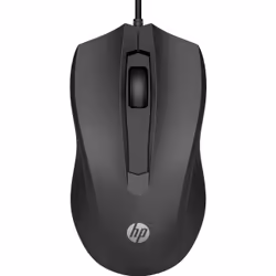 HP Souris filaire 100, Optique, USB Type-A, Noir