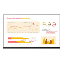 LG 86TR3BQ-B tableau blanc interactif 2,18 m (86") 3840 x 2160 pixels Écran tactile Noir