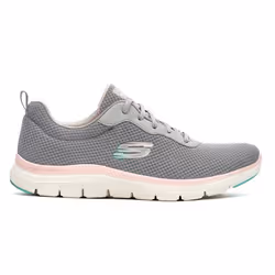 Chaussures de Fitness Femme Skechers FLEX APPEAL 4.0 149303-GYLP Gris - Route - Running