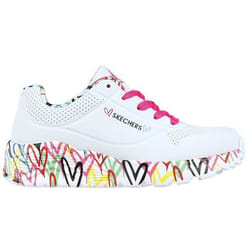 Baskets Skechers Uno Lite - Lovely Luv Blanc Fille