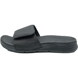 Sandales Hommes Skechers Consistent - Noir - Scratch - Synthétique - 2 cm - Plat