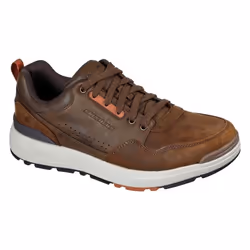 Baskets Homme - SKECHERS - Rozier Mancer - Cuir - Lacets - Marron