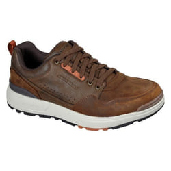 Baskets Homme - SKECHERS - Rozier Mancer - Cuir - Lacets - Marron