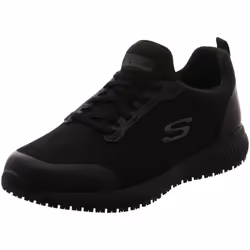 Baskets de travail Skechers Squad SR pour hommes - Noir - Confortables et antidérapantes