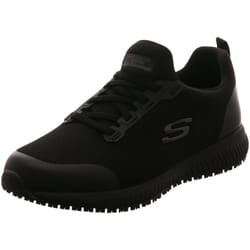 Baskets de travail Skechers Squad SR pour hommes - Noir - Confortables et antidérapantes