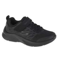 Sneakers - SKECHERS - Microspec Texlor 403770L-BBK - Noir - Lacets et Scratch - Enfant Garçon