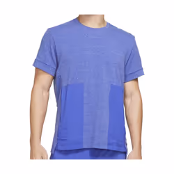 T-shirt Homme Nike Yoga - Violet - Coupe Loose - Technologie Dri-Fit