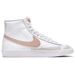 Chaussure Femme Nike Blazer Mid 77 Vintage CZ1055-118 - Cuir Blanc - Lacets plats