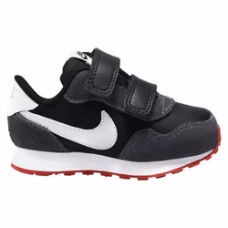 Basket Nike Enfant Md Valiant - Textile - Black White Dark Smoke Grey University Red