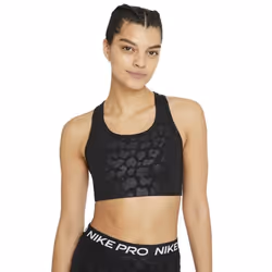 Brassière de sport femme Nike Pro Dri-fit Swoosh noir - Respirant - Sans manche - Fitness - Running